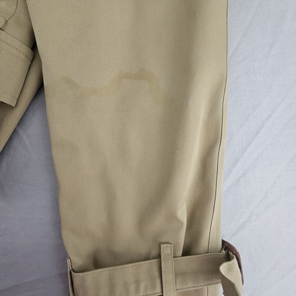 Vintage Burberrys Sz 10 XL Plus Trench Coat Double Breasted Belted Wool Lined - Picture 7 of 16